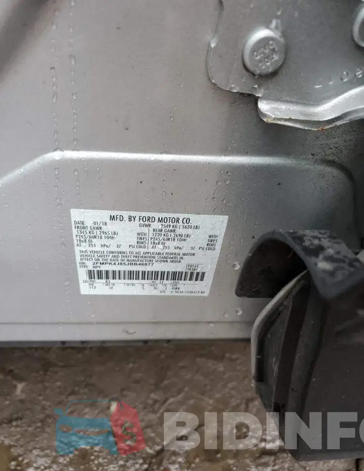2FMPK4J85JBB46877 Photo# 13