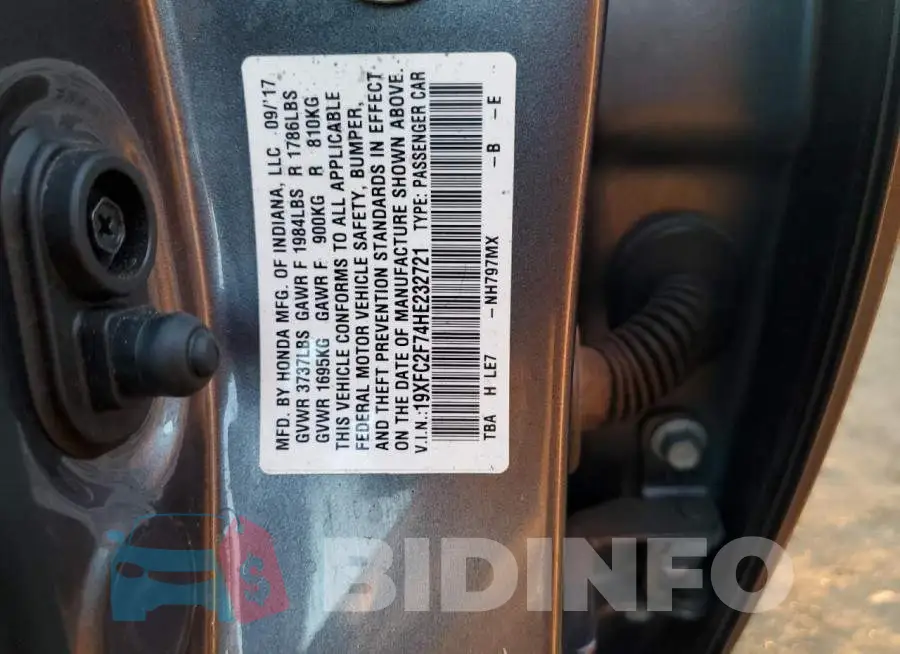 19XFC2F74HE232721 Photo# 12