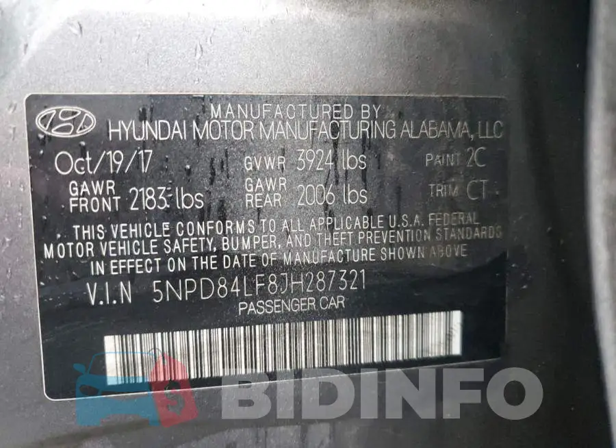 5NPD84LF8JH287321 Photo# 13