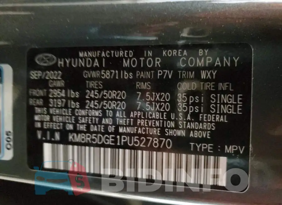KM8R5DGE1PU527870 Photo# 13