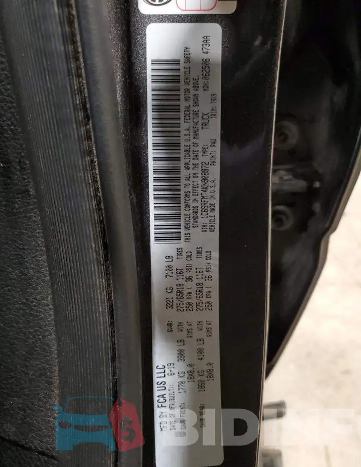 1C6SRFMT4KN908972 Photo# 13
