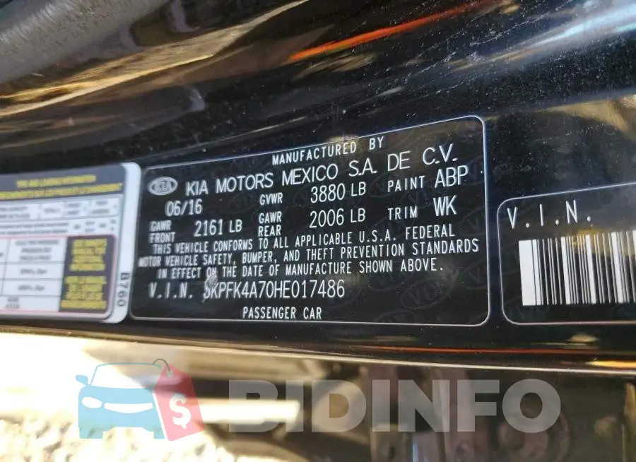 3KPFK4A70HE017486 Photo# 12