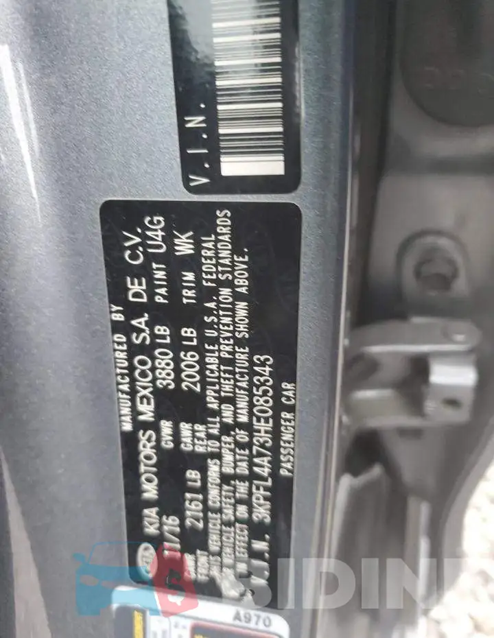 3KPFL4A73HE085343 Photo# 12