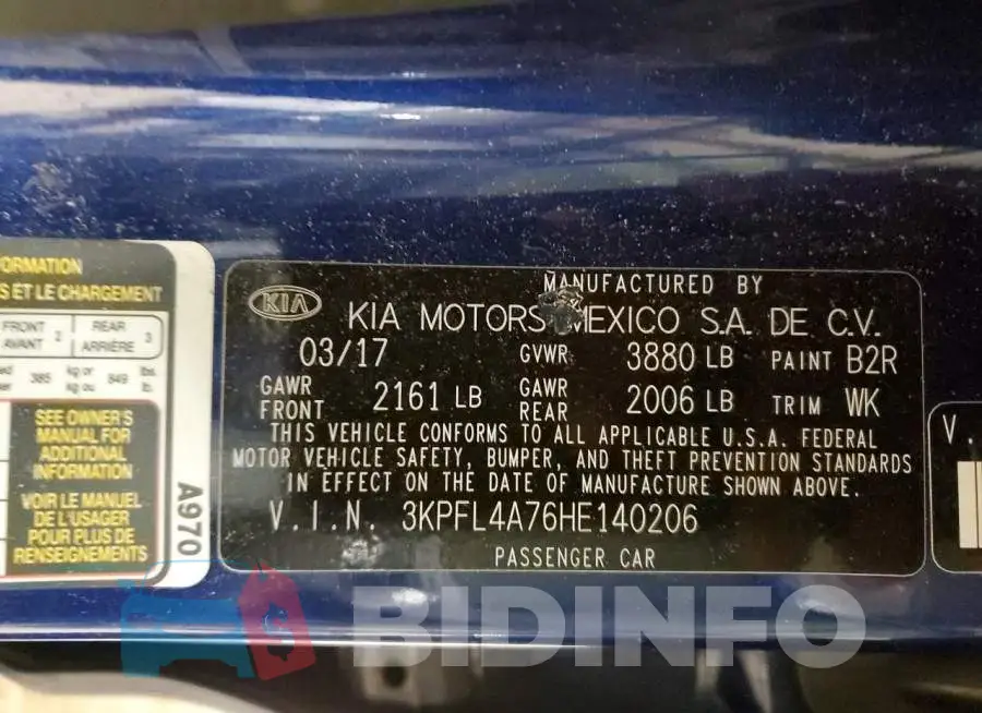 3KPFL4A76HE140206 Photo# 12