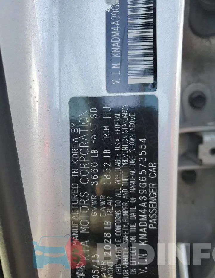 KNADM4A39G6573554 Photo# 12