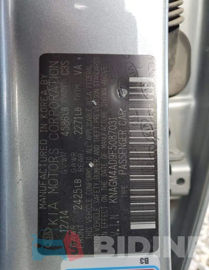KNAGM4AD9F5087031 Photo# 12