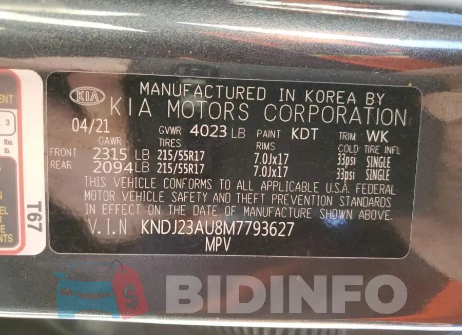 KNDJ23AU8M7793627 Photo# 13