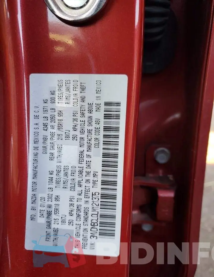 3MVDMBCL0LM121375 Photo# 13