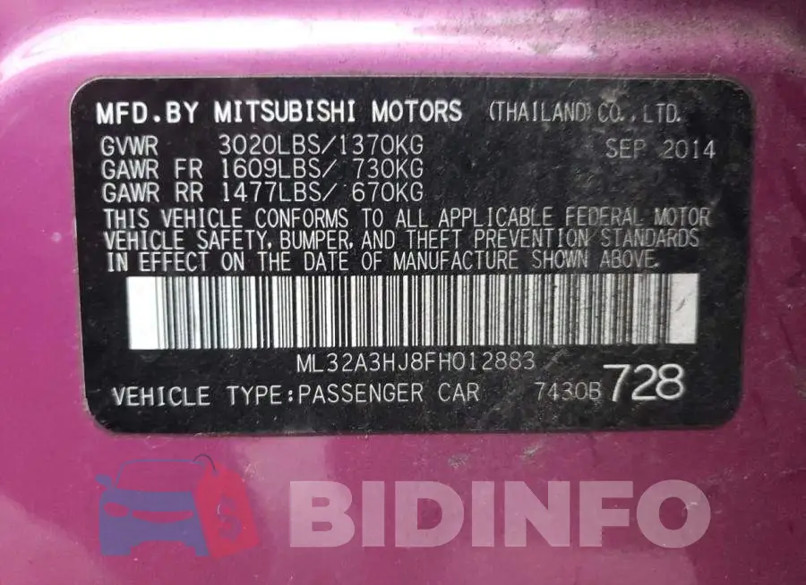ML32A3HJ8FH012883 Photo# 13