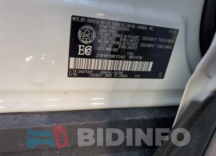 2T3B1RFV5MC175442 Photo# 14