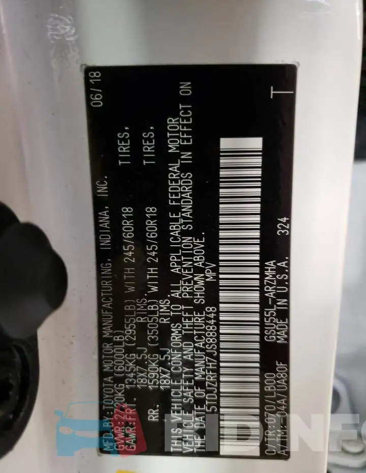 5TDJZRFH7JS888448 Photo# 12