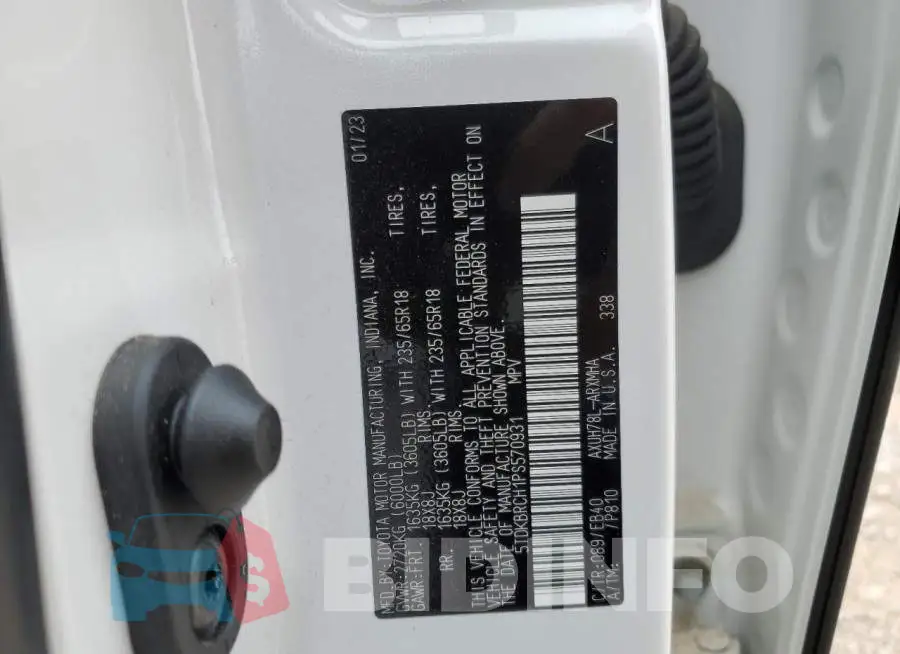 5TDKBRCH1PS570931 Photo# 14
