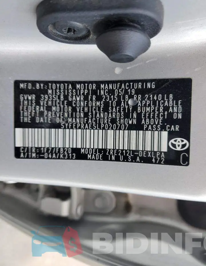 5YFEPRAE5LP020707 Photo# 13
