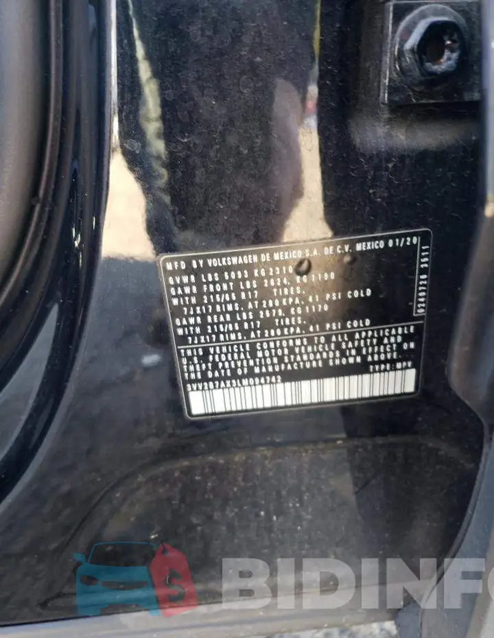 3VV2B7AX3LM094742 Photo# 13