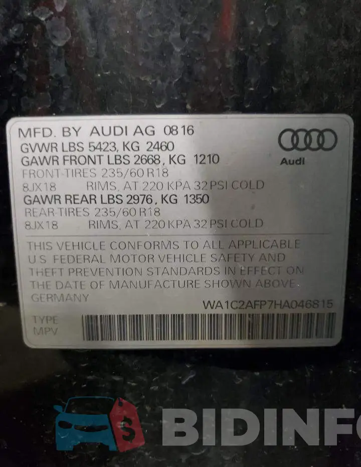 WA1C2AFP7HA046815 Photo# 14