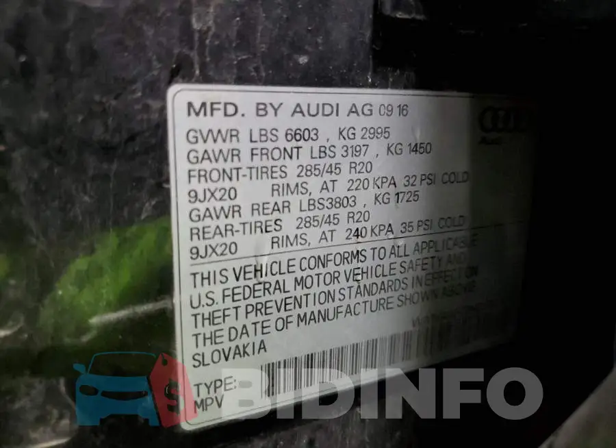 WA1VAAF77HD030141 Photo# 13