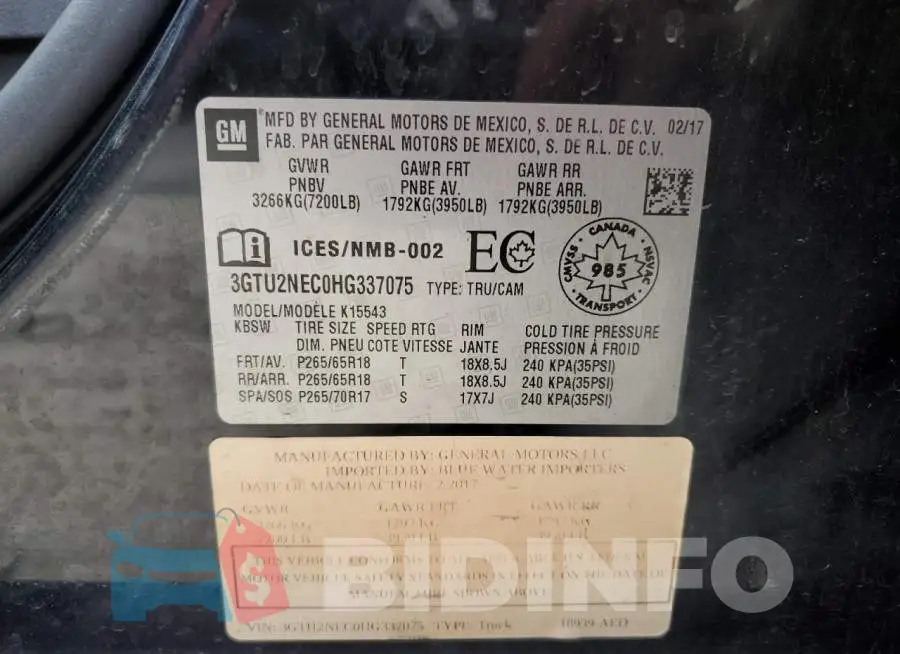 3GTU2NEC0HG337075 Photo# 12