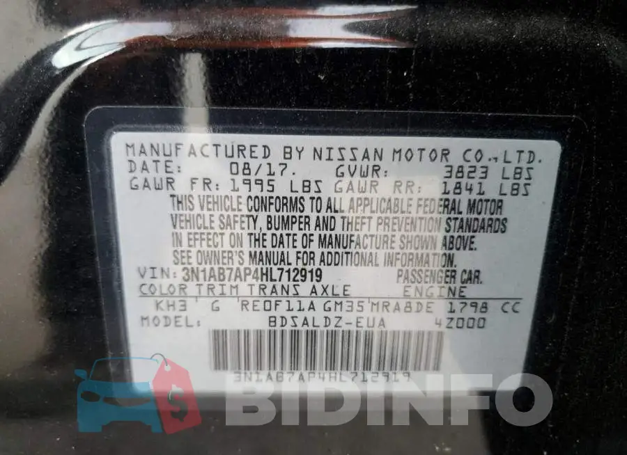 3N1AB7AP4HL712919 Photo# 12