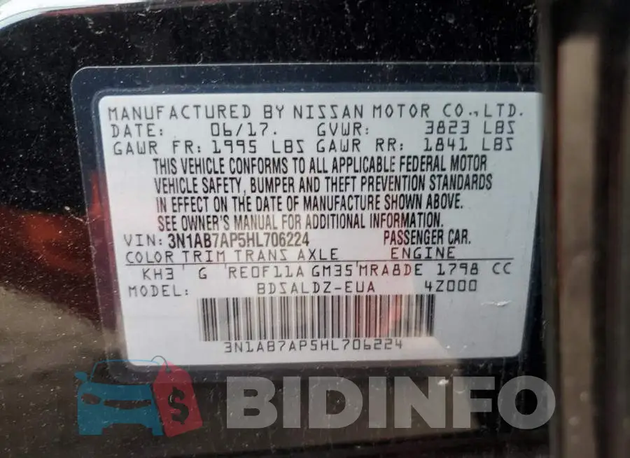 3N1AB7AP5HL706224 Photo# 13