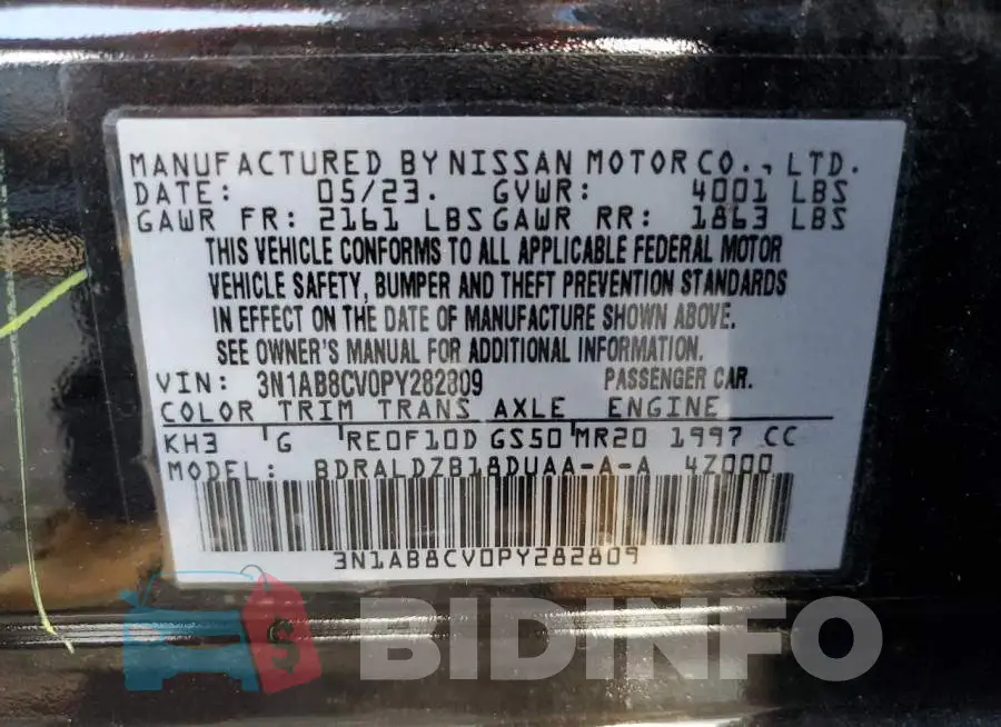 3N1AB8CV0PY282809 Photo# 12