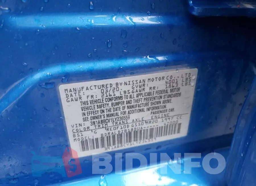3N1AB8CV1LY236559 Photo# 12