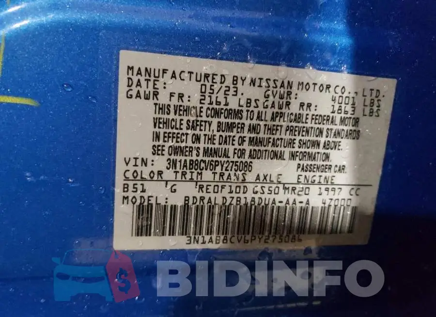 3N1AB8CV6PY275086 Photo# 12