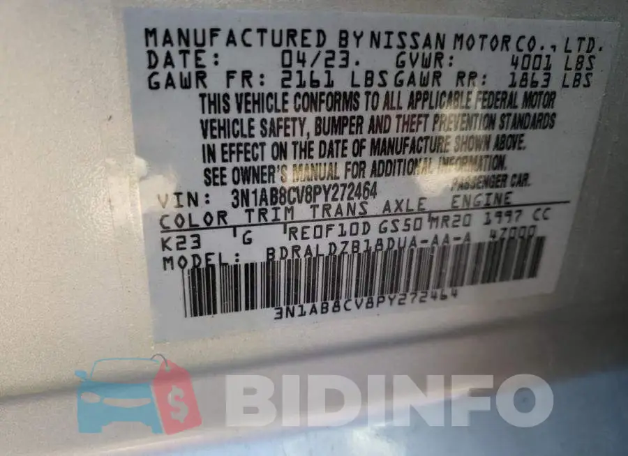 3N1AB8CV8PY272464 Photo# 12
