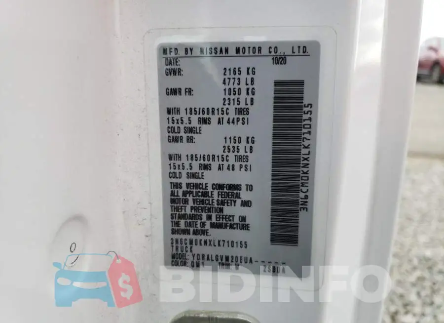 3N6CM0KNXLK710155 Photo# 13