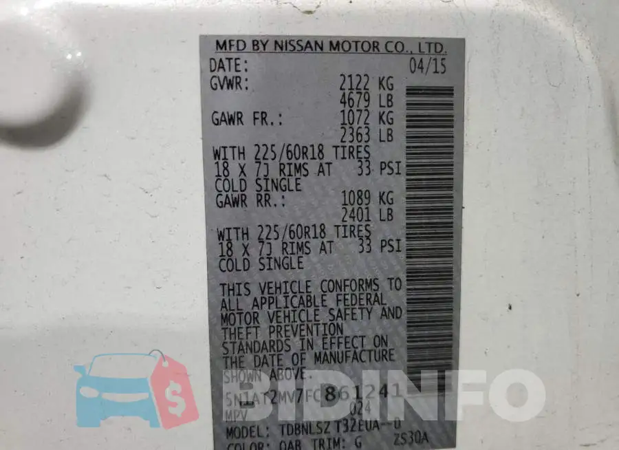 5N1AT2MV7FC861241 Photo# 12