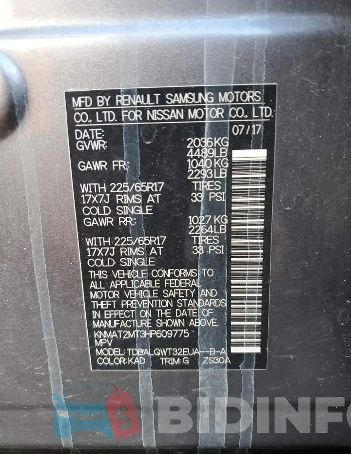 KNMAT2MT3HP609775 Photo# 12