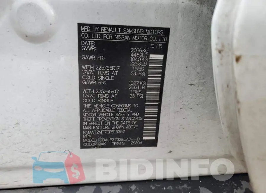KNMAT2MT7GP615352 Photo# 13