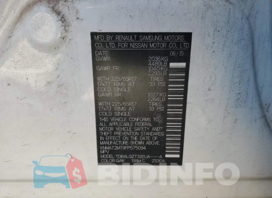 KNMAT2MT9FP575094 Photo# 14