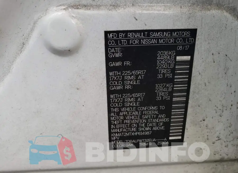 KNMAT2MTXHP614987 Photo# 12