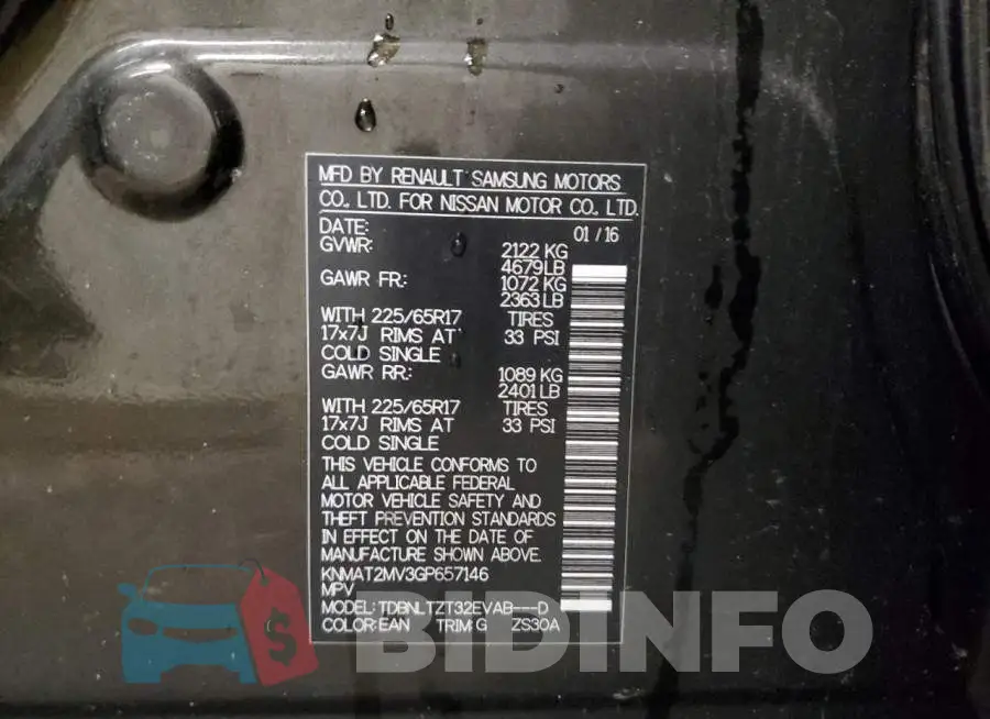 KNMAT2MV3GP657146 Photo# 14