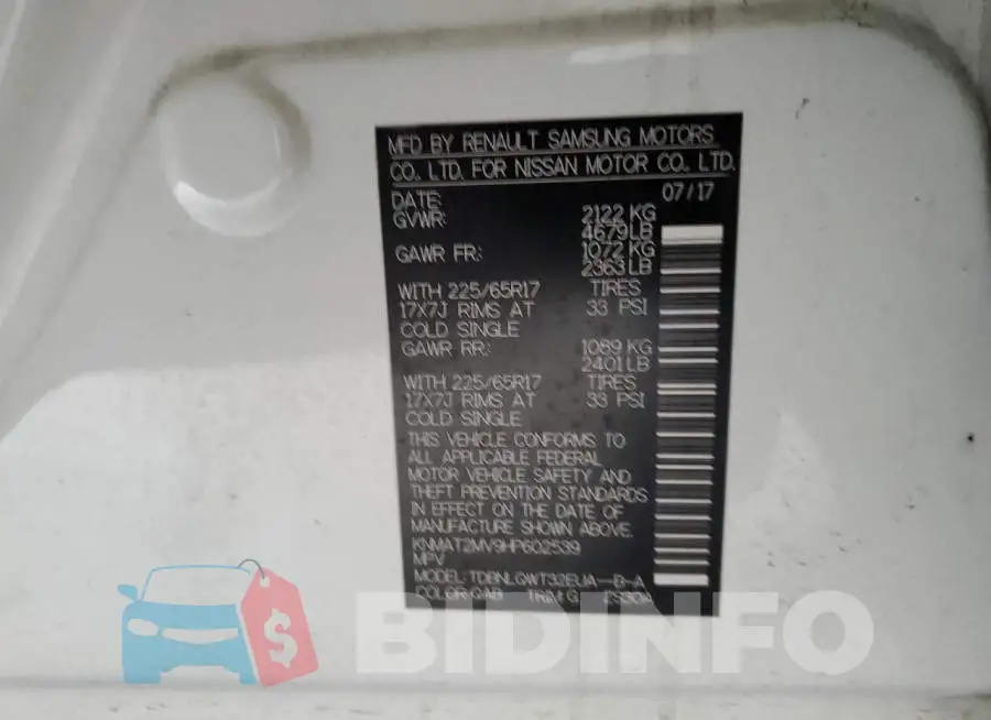 KNMAT2MV9HP602539 Photo# 13
