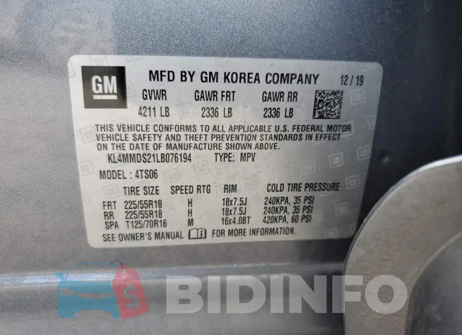 KL4MMDS21LB076194 Photo# 13