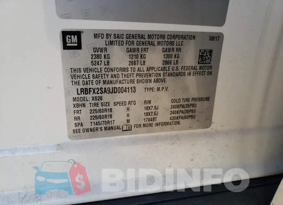LRBFX2SA9JD004113 Photo# 13