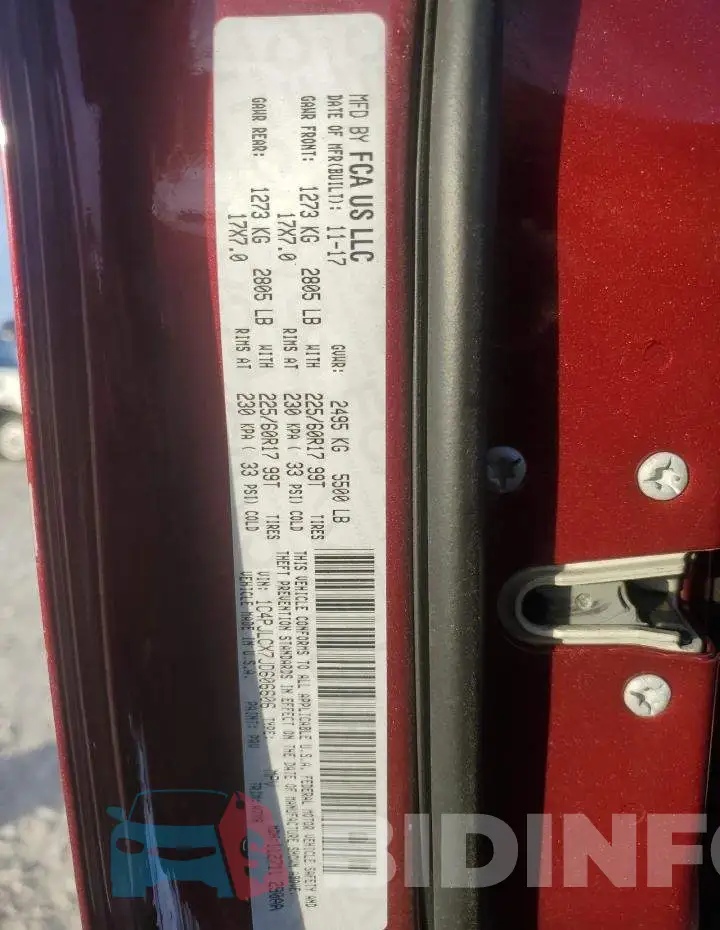 1C4PJLCX7JD606606 Photo# 14