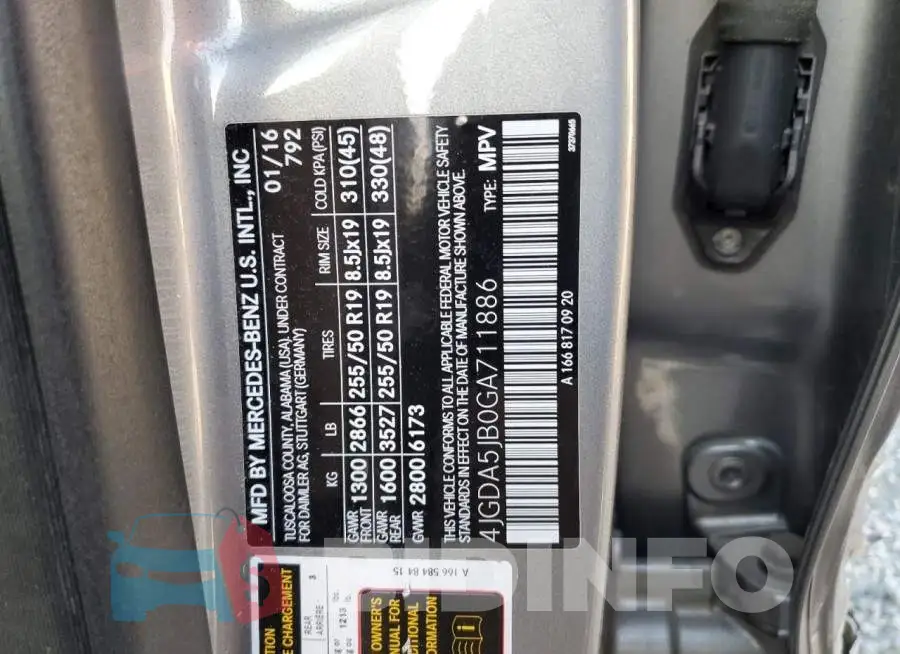 4JGDA5JB0GA711886 Photo# 12