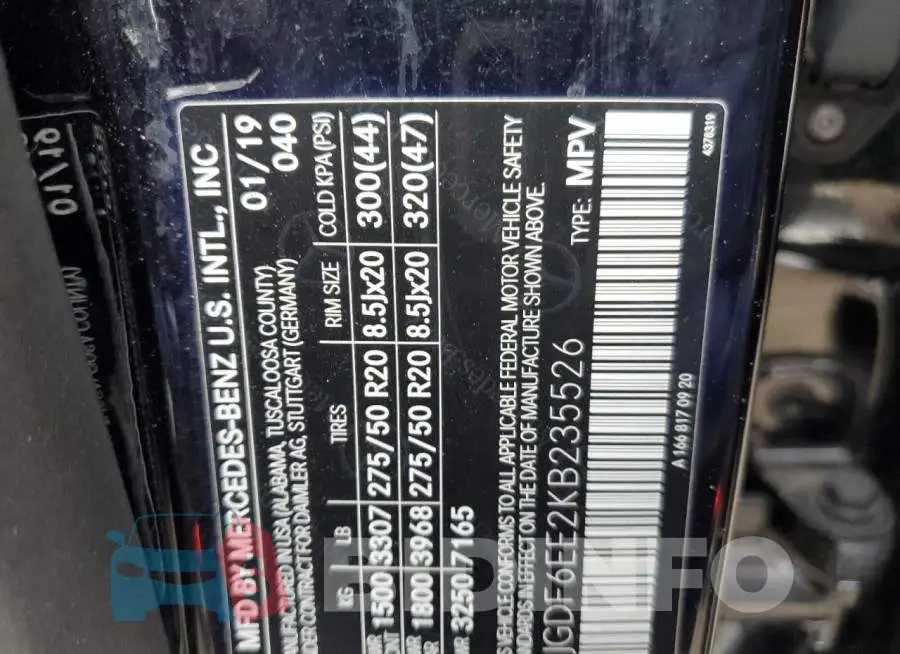4JGDF6EE2KB235526 Photo# 13