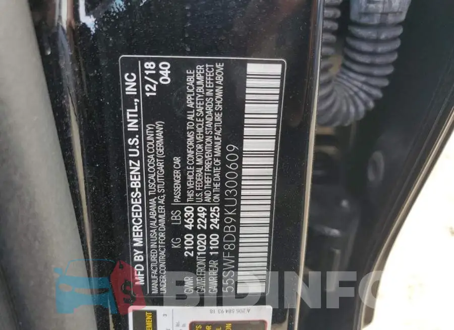 55SWF8DB9KU300609 Photo# 12