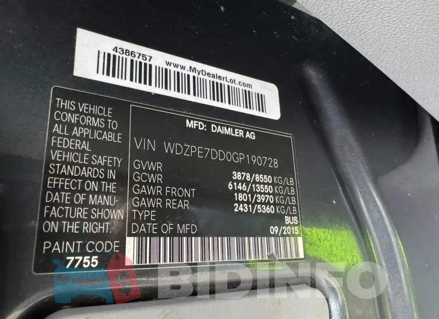 WDZPE7DD0GP190728 Photo# 10