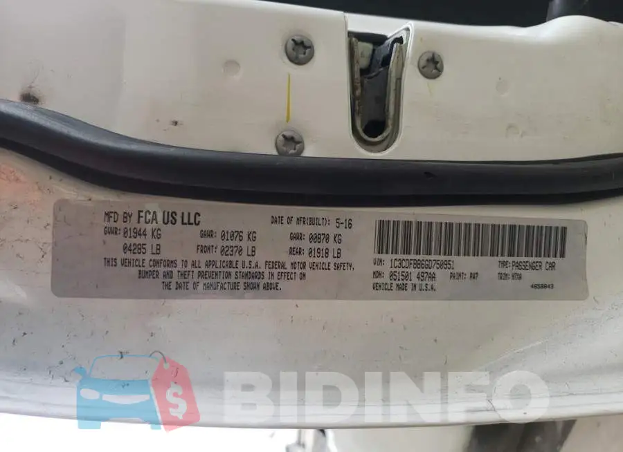 1C3CDFBB6GD750951 Photo# 12