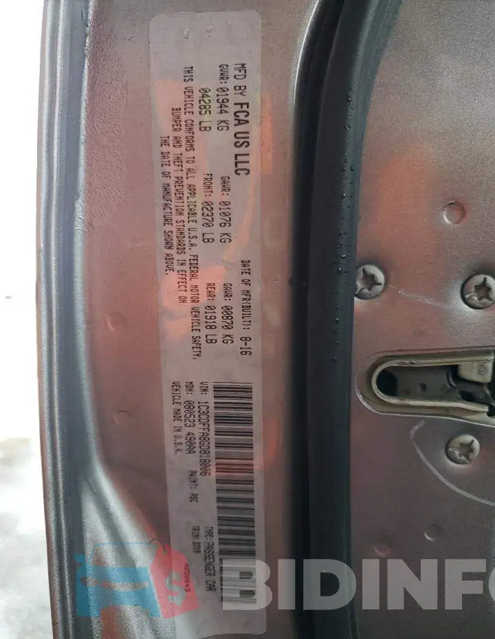 1C3CDFFA8GD818006 Photo# 12