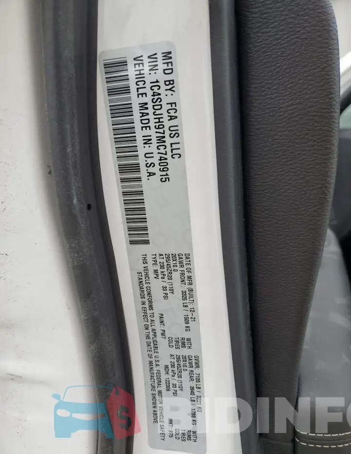 1C4SDJH97MC740915 Photo# 12