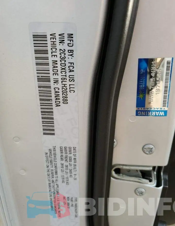 2C3CDXCT6LH202880 Photo# 12