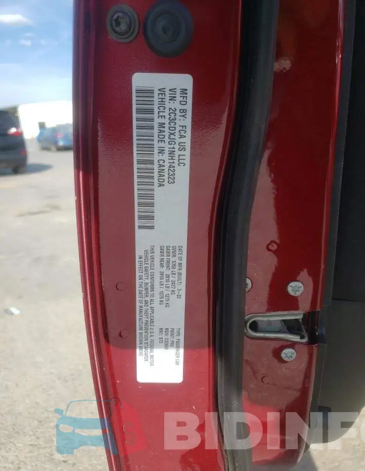 2C3CDXJG1NH142323 Photo# 12