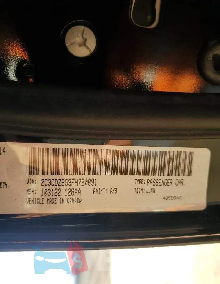 2C3CDZBG9FH720891 Photo# 12