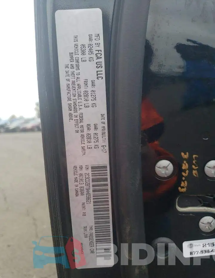 2C3CDZBT9HH658621 Photo# 12