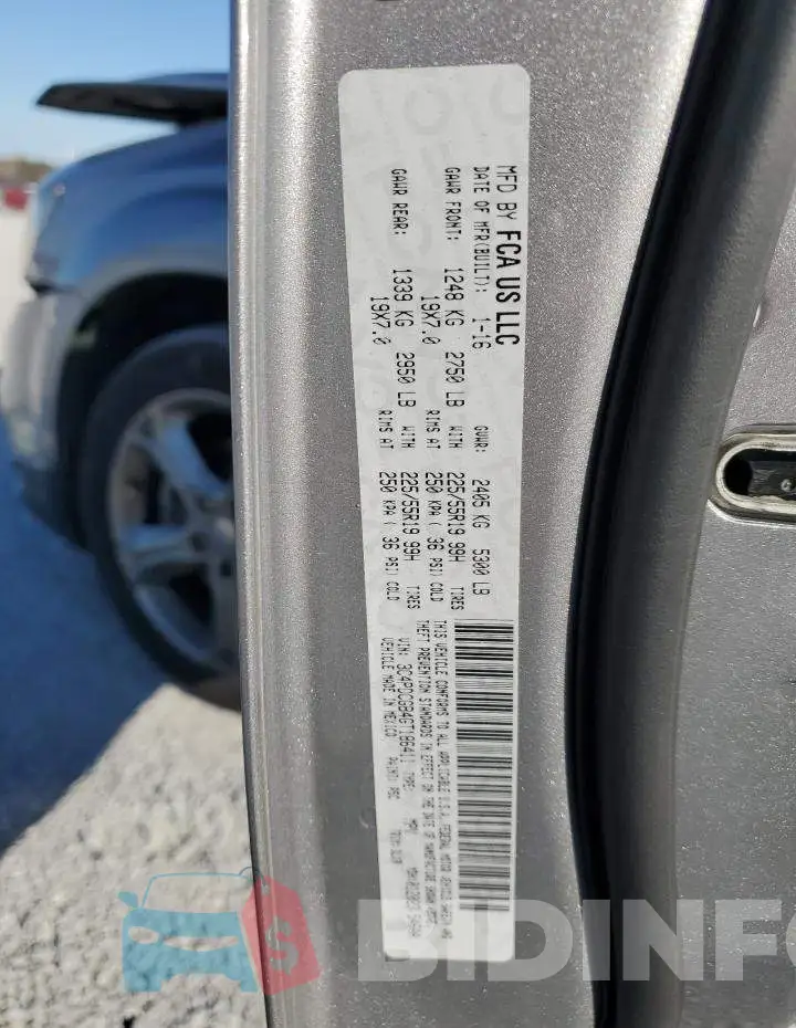 3C4PDCGB4GT186411 Photo# 13